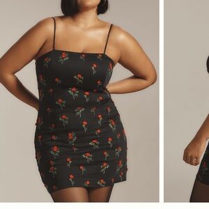 NWT Brynne 3D Cherry Spaghetti Strap Dress- Maeve Anthropologie